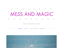 Tablet Screenshot of messandmagic.com